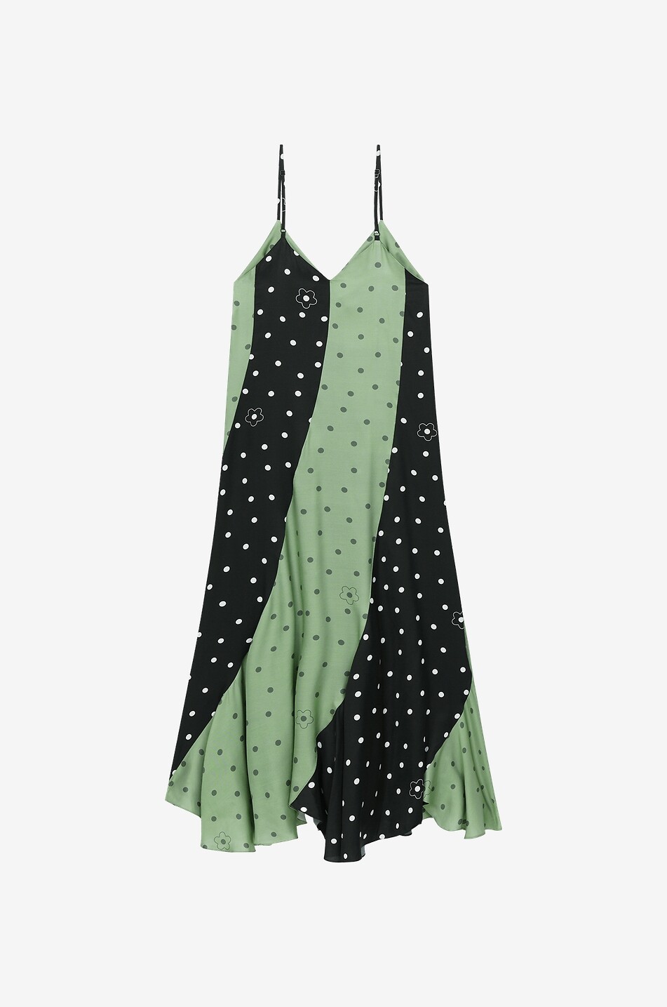 Flower Spot viscose maxi dress