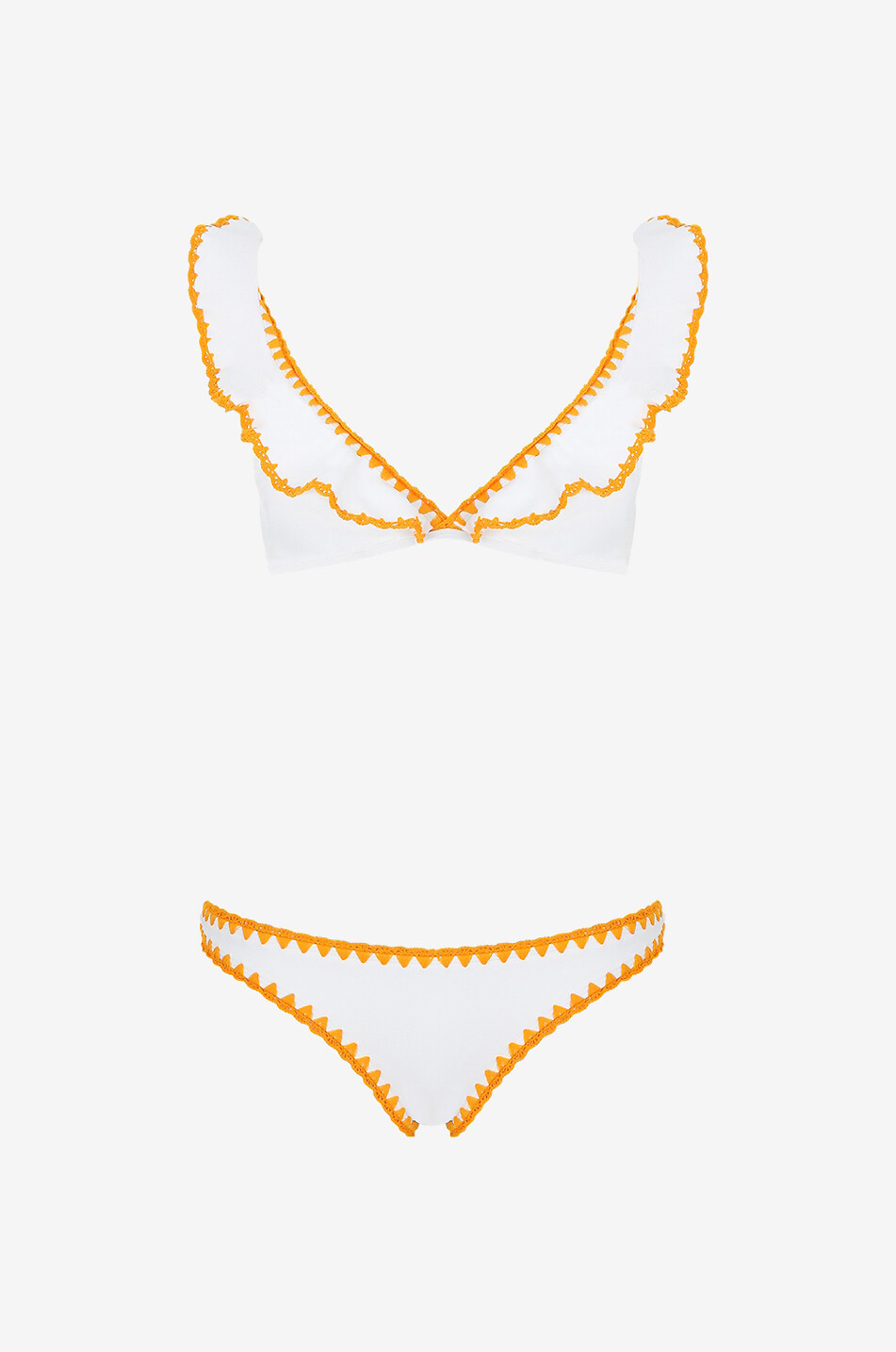 Bikini triangle à volants Halcyon Crochet