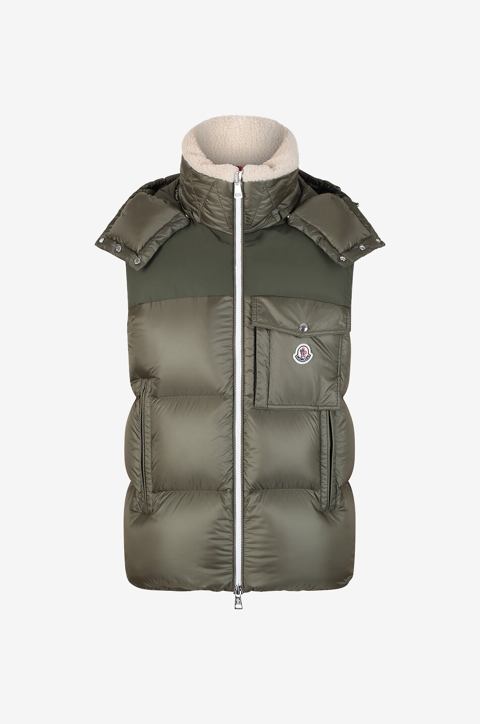 Moncler hooded vest sale