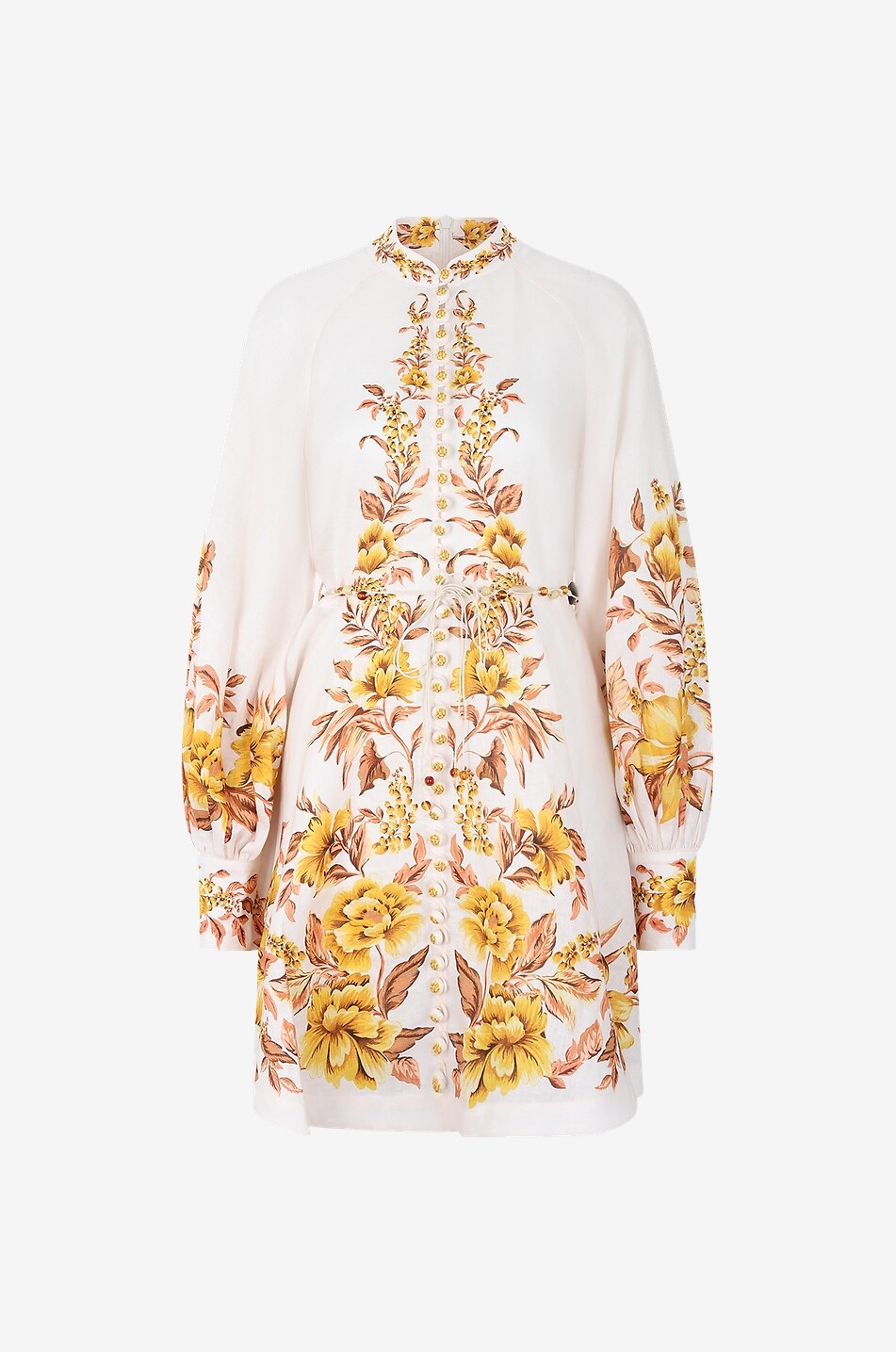 Mini robe chemise imprimée Vacay Button-Up