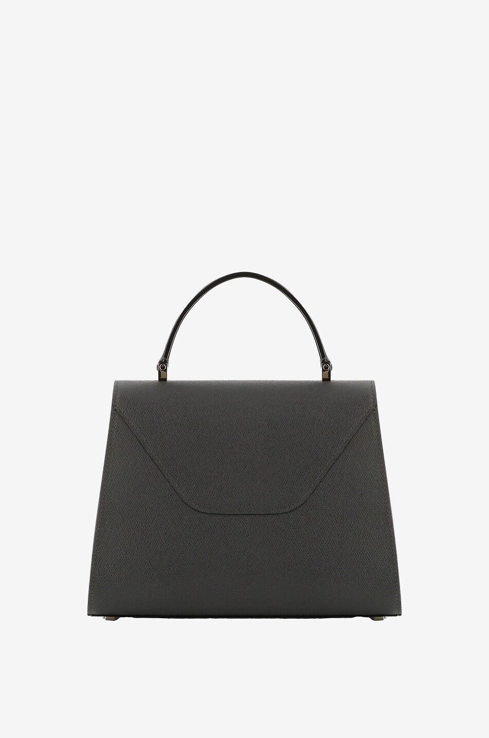 VALEXTRA Iside Medium grained handbag Women DARK GREY 3