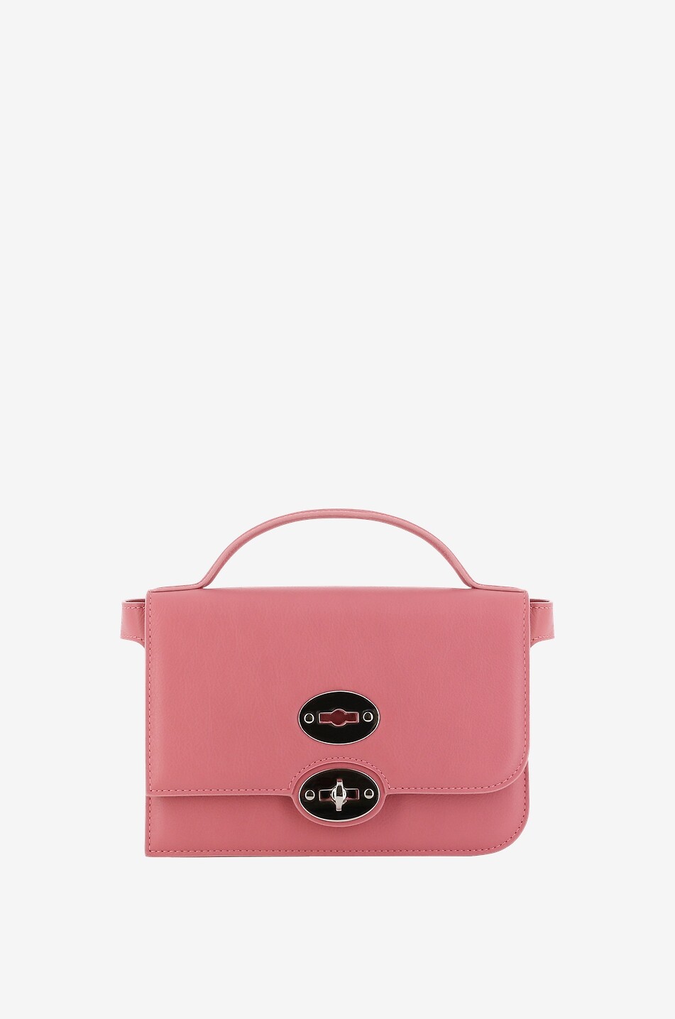 Schultertasche aus Leder Ella Piuma Knot