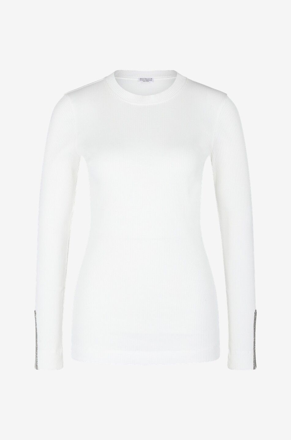 Monile long-sleeved rib T-shirt - BRUNELLO CUCINELLI - Bongénie