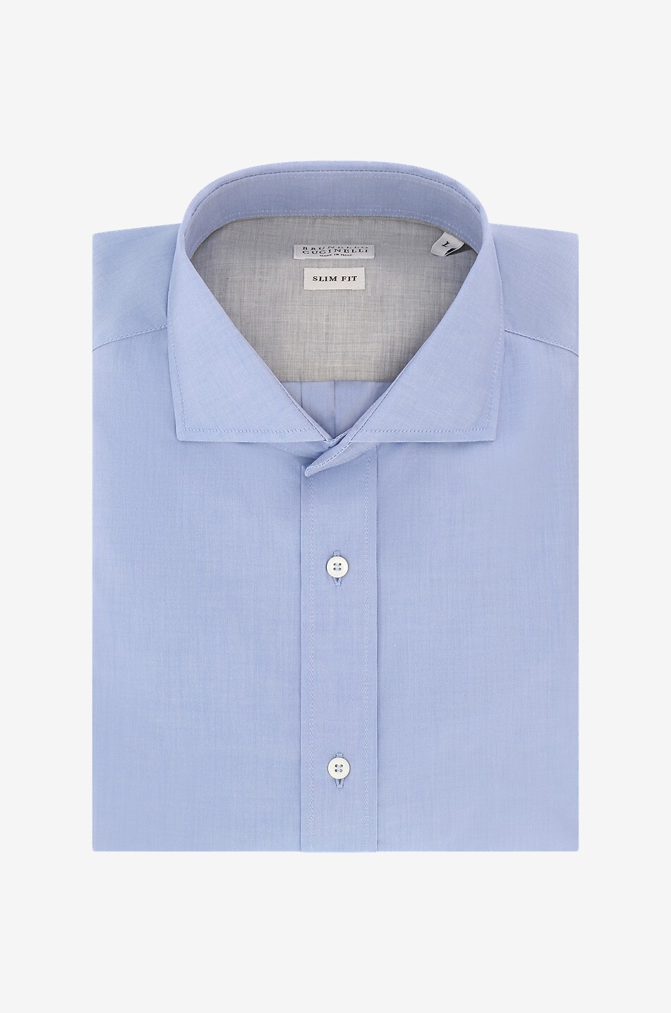Cotton twill slim fit shirt