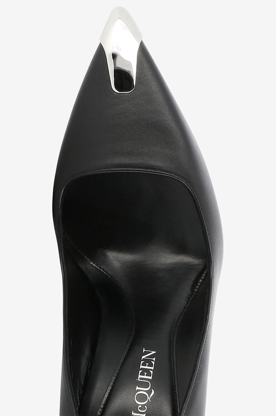 ALEXANDER McQUEEN Escarpins à bout pointu en acier Punk 90 Femme NOIR 5