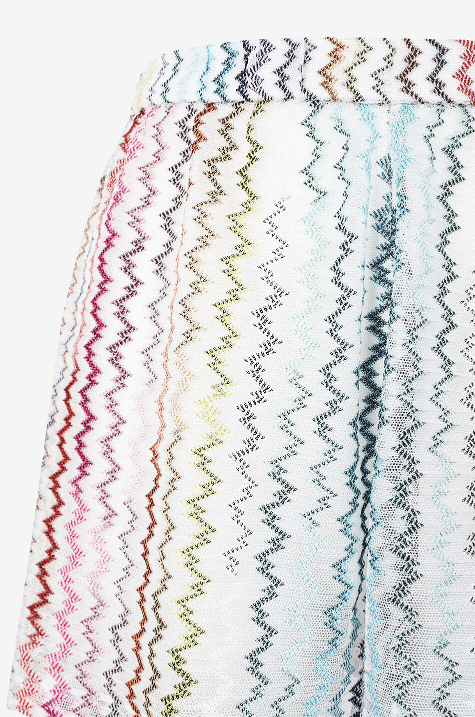 MISSONI Glitter zig-zag adorned openwork beach shorts Women MULTI COLOURED 3