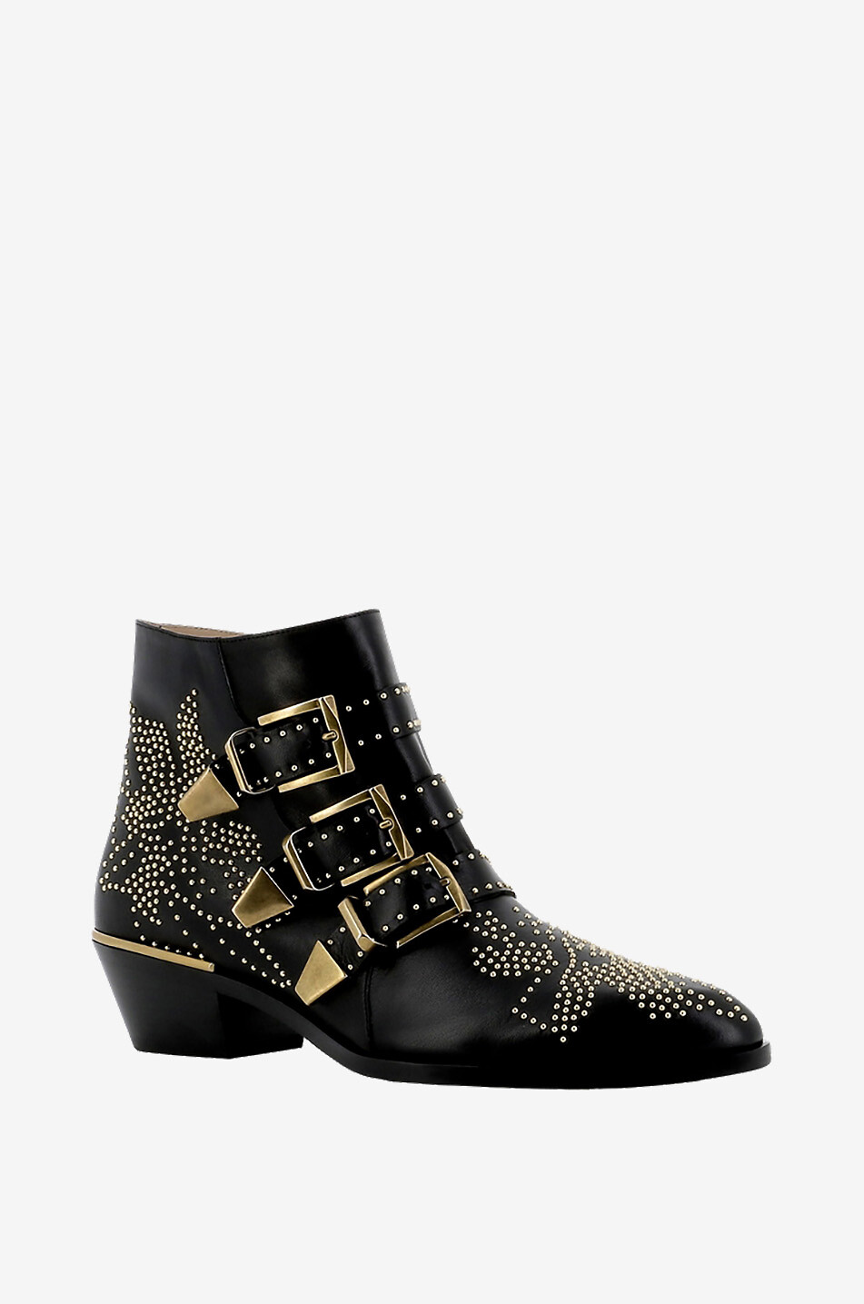 CHLOE Bottines en cuir de veau à clous Susanna 45 Femme NOIR 1