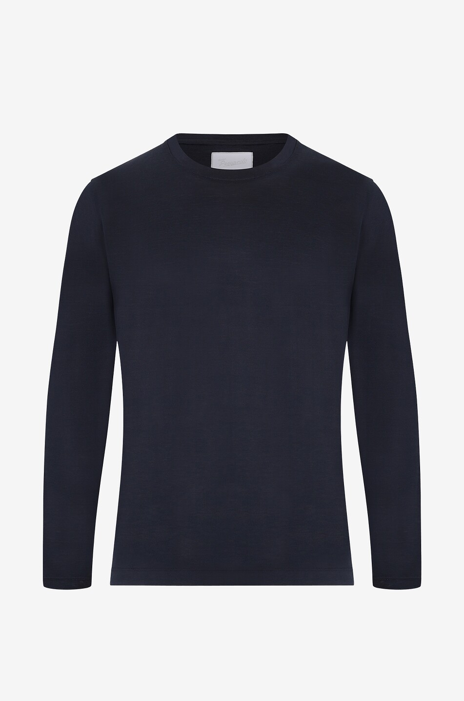 MARCO PESCAROLO James silk and cotton long-sleeved T-shirt Men DARK BLUE 1