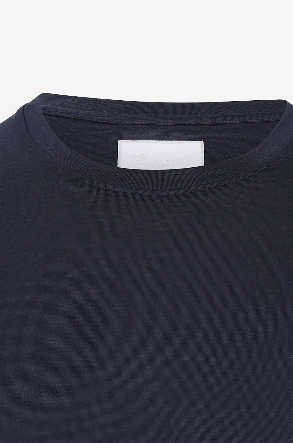 MARCO PESCAROLO James silk and cotton long-sleeved T-shirt Men DARK BLUE 3