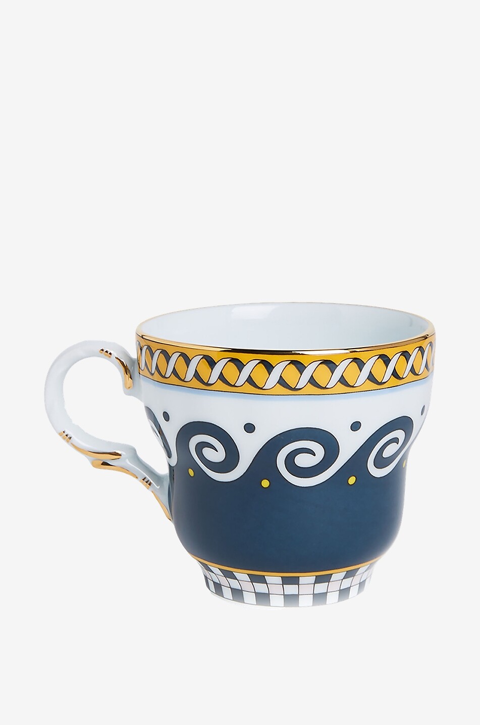 LA DOUBLEJ Tasse und Untertasse aus Porzellan Big Mama Odysseus Haus BUNT 2