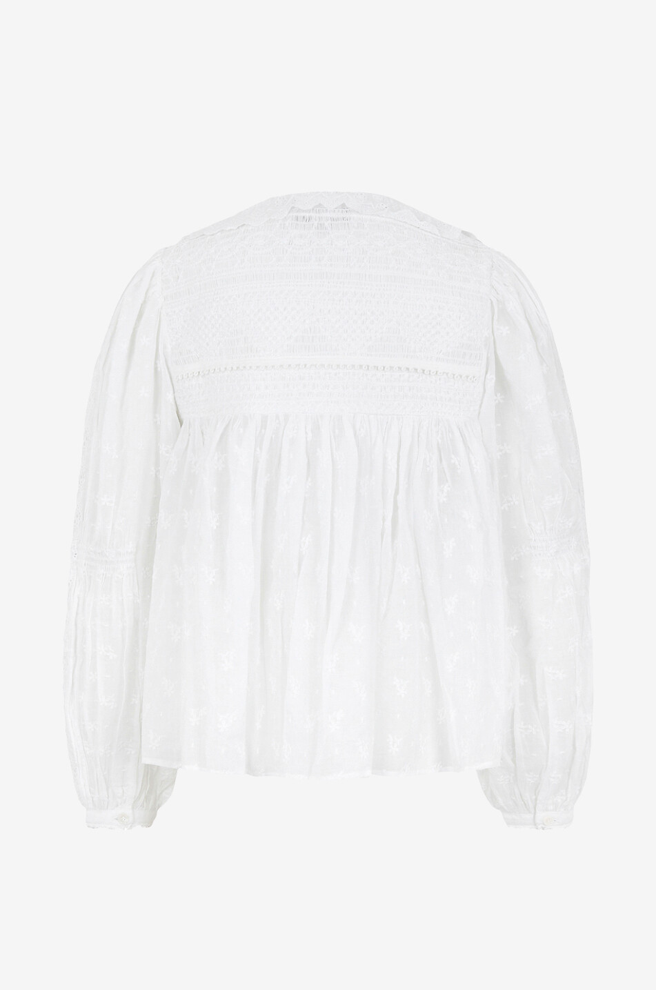 Olga cotton long-sleeved blouse
