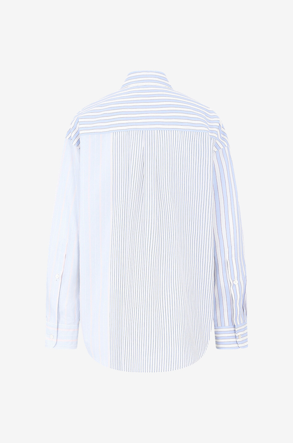 STELLA McCARTNEY Chemise oversize à patchwork rayé Femme MULTICOLORE 2