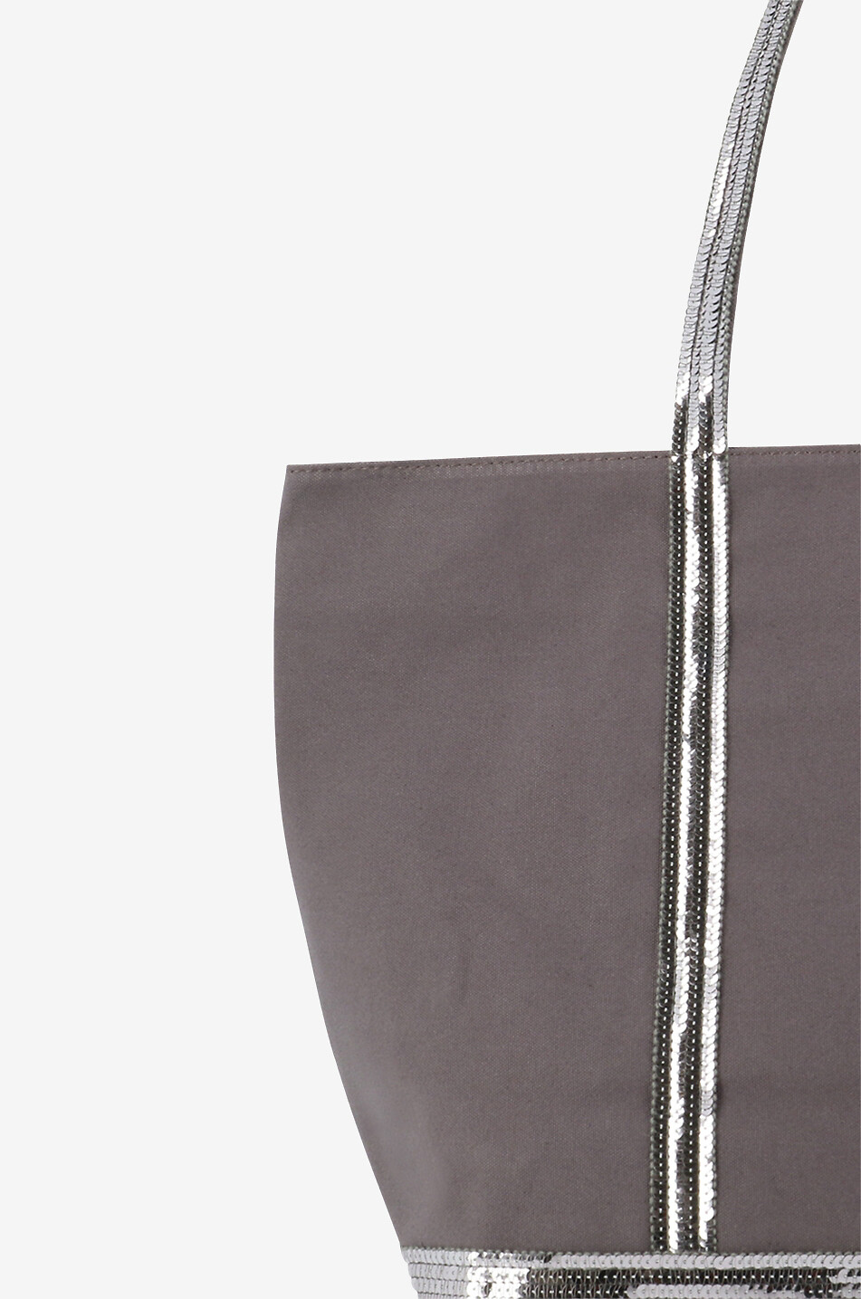 VANESSA BRUNO Shopper aus Baumwolle L Damen DUNKELGRAU 5