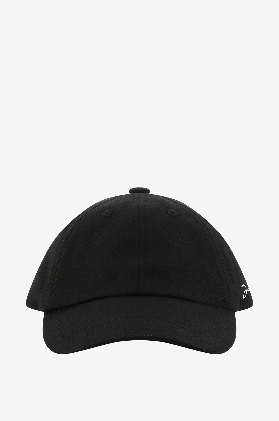 JACQUEMUS La Casquette Jacquemus cotton twill baseball cap Men BLACK 1