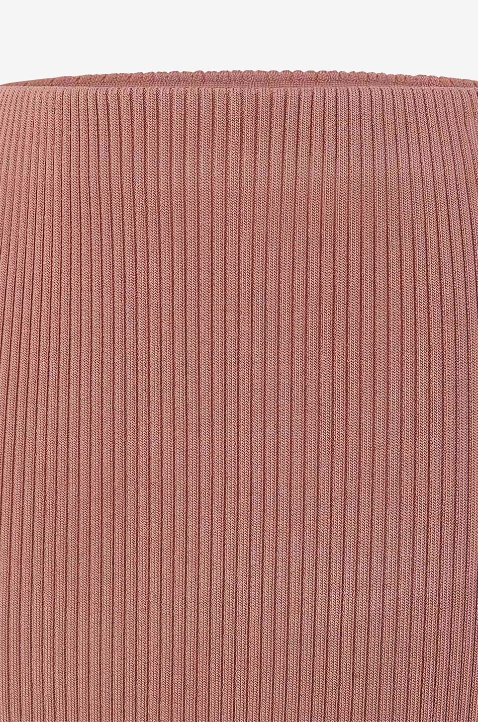 Ribbed midi skirt