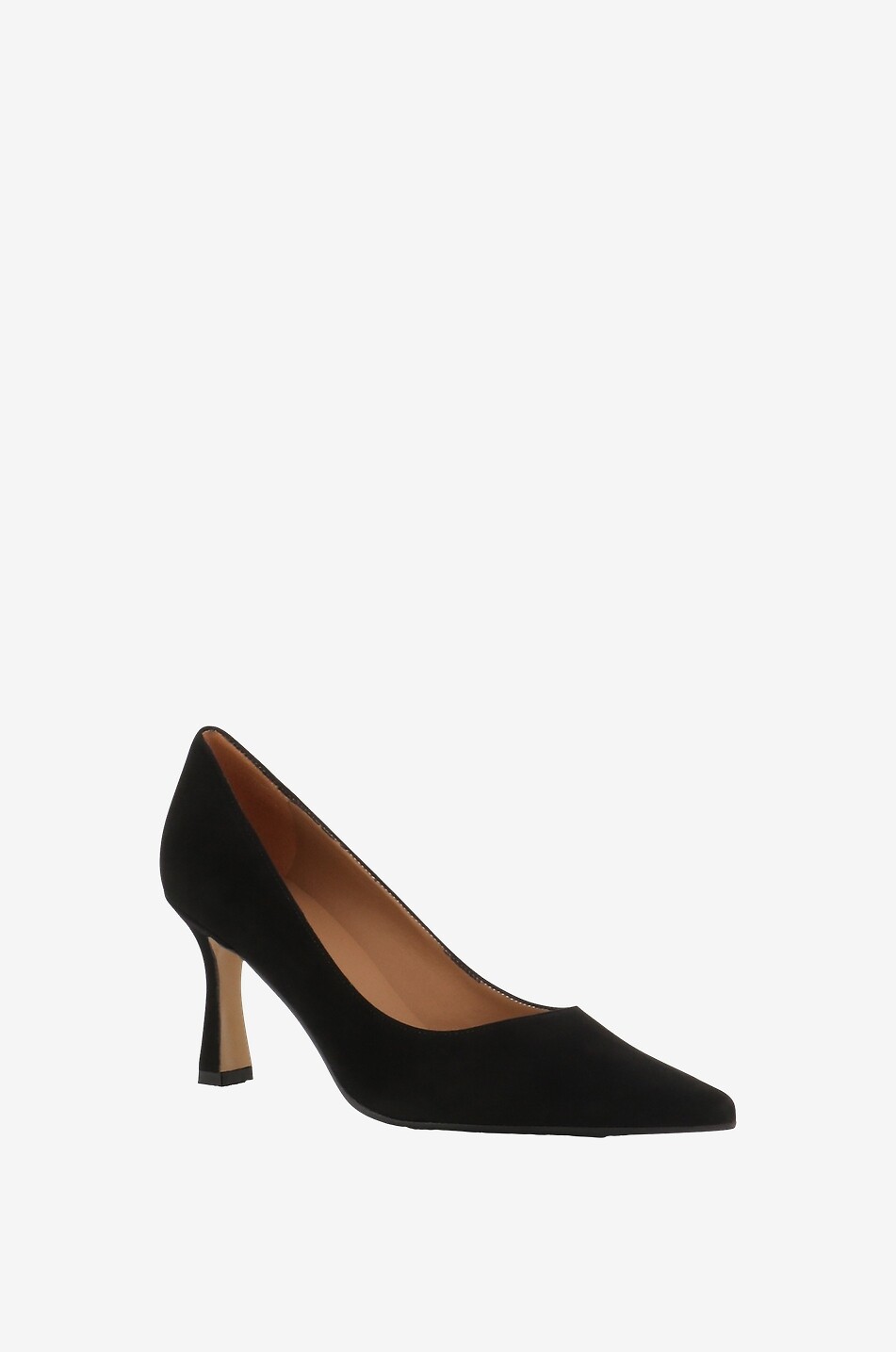 BONGENIE Kate 80 pointy-toe suede pumps Women BLACK 1