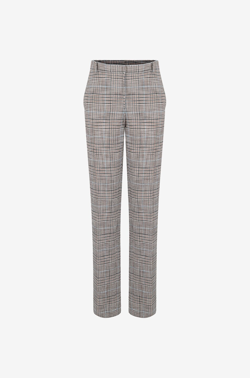 Pantalon cigarette à carreaux