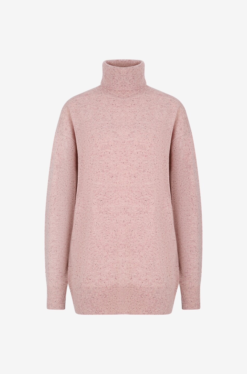 VANESSA BRUNO Pull à col roulé en laine mérinos Balladone Femme ROSE CLAIR 1
