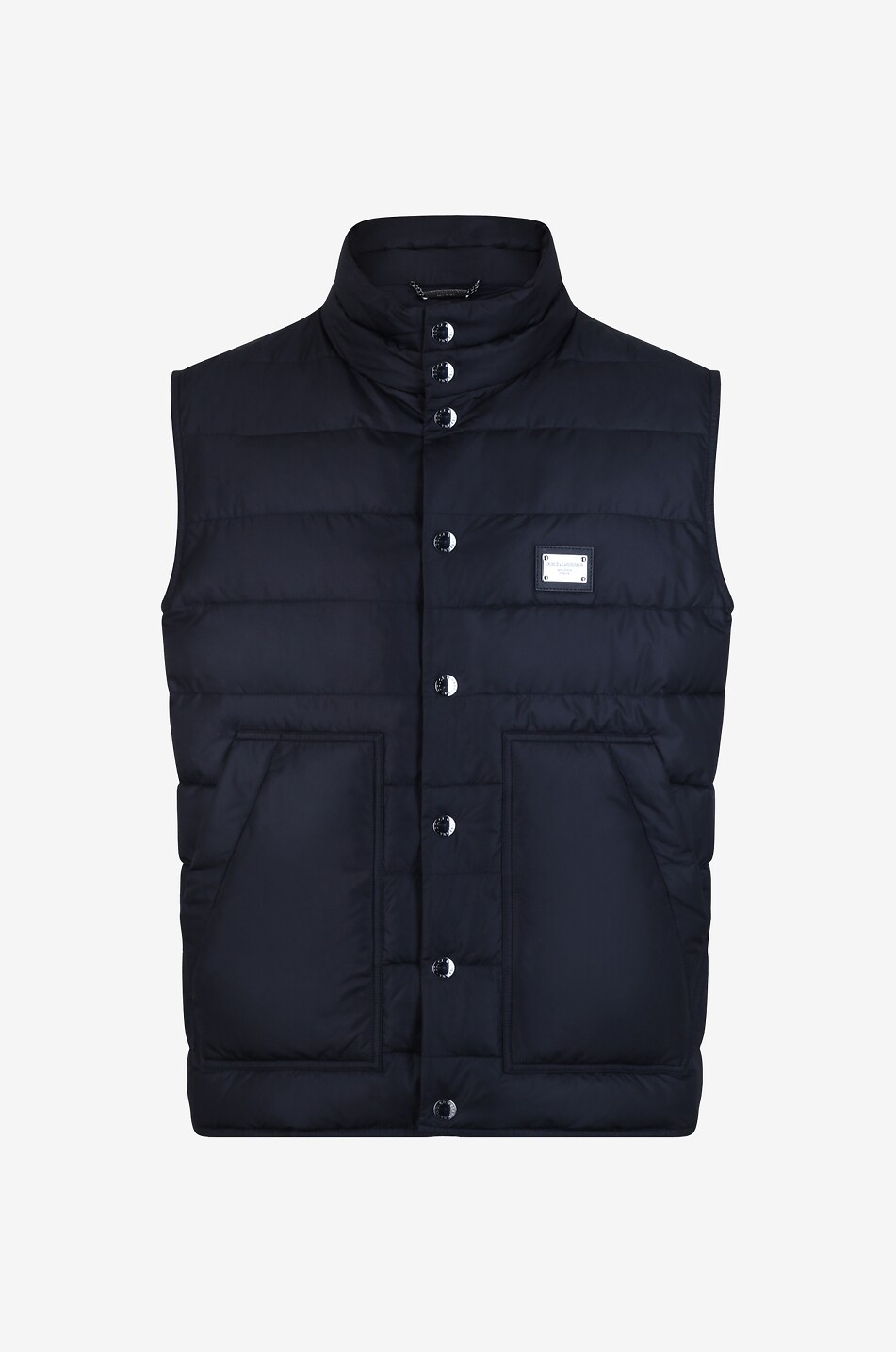 Gilet matelassé en nylon à plaquette logo