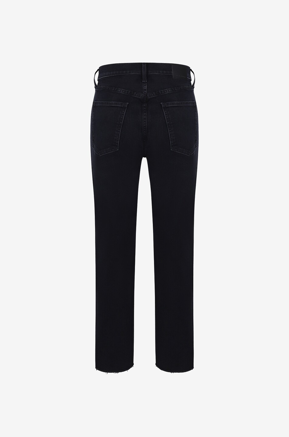 CITIZENS OF HUMANITY Daphne organic cotton and viscose EcoVero straight leg jeans Women BLACK 2