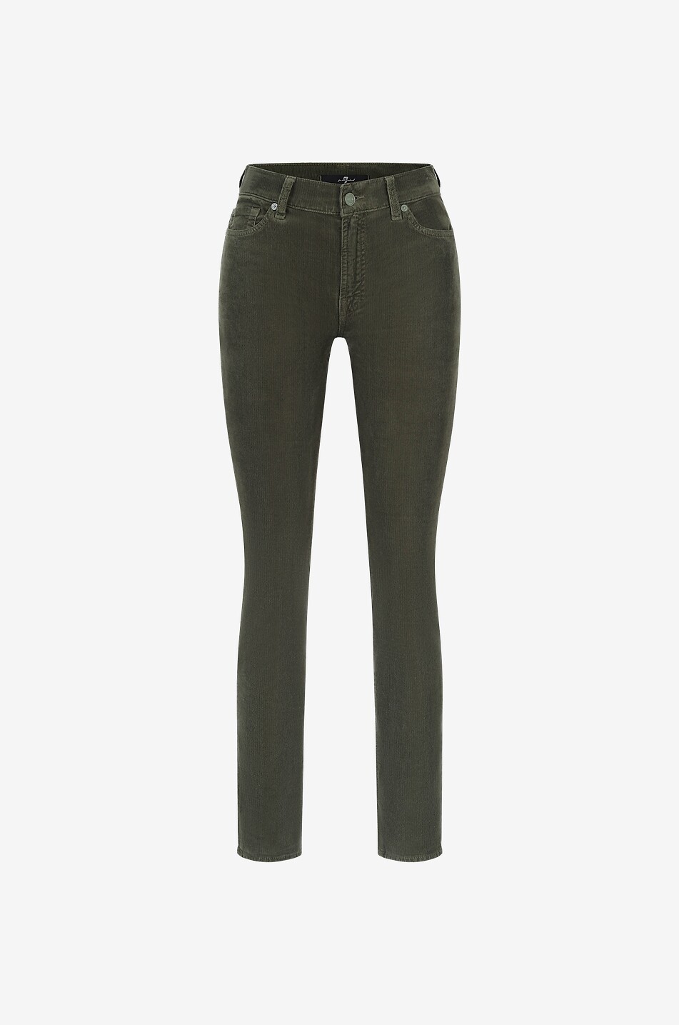7 FOR ALL MANKIND Roxanne Slim Fit Corduroy cotton and modal slim fit jeans Women GREEN 1