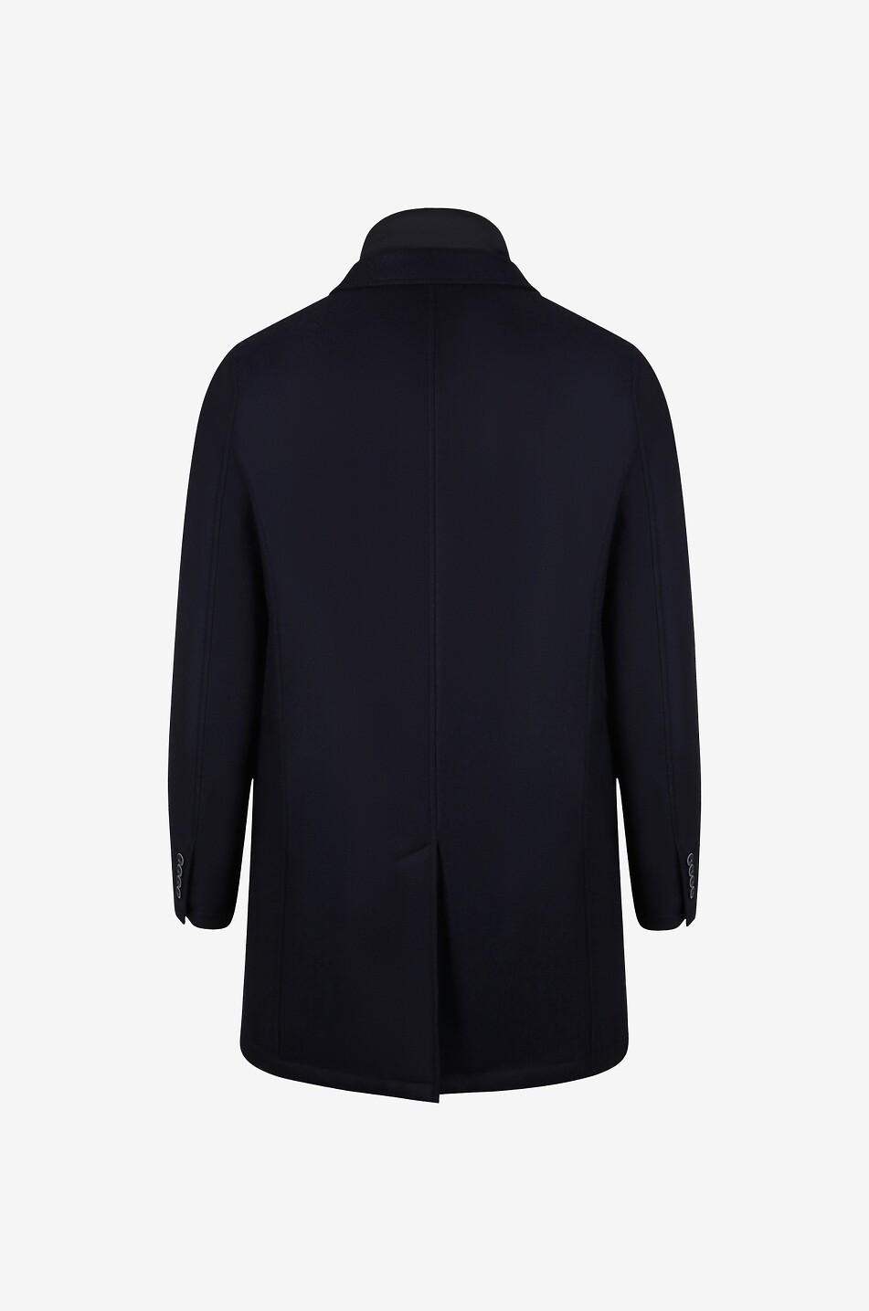 HERNO Manteau long en laine vierge et cachemire Homme BLEU FONCE 2