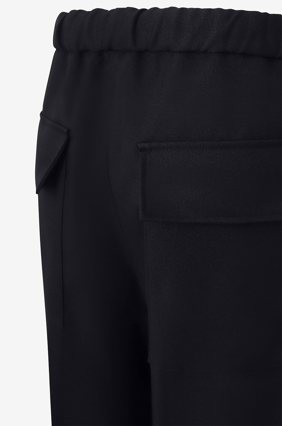 JIL SANDER Pantalon droit esprit jogger en gabardine recyclée Homme NOIR 3