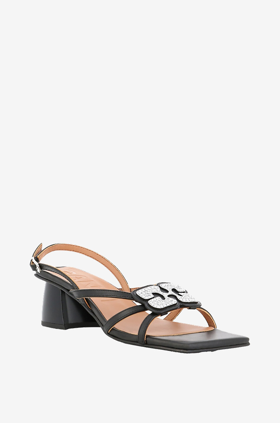 Sandales à talon et bout carré Butterfly Strass 50