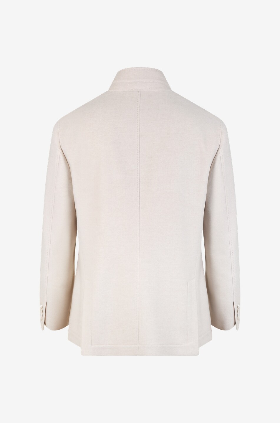 BRUNELLO CUCINELLI Jacke aus wasserabweisendem Kaschmir im Blazer-Stil Herren Hellbeige 2
