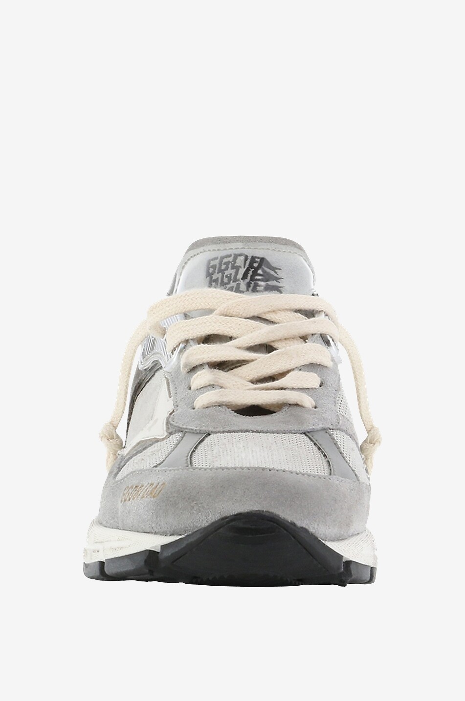 GOLDEN GOOSE Niedrige Materialmix-Sneakers Running Dad Damen GRAU 2