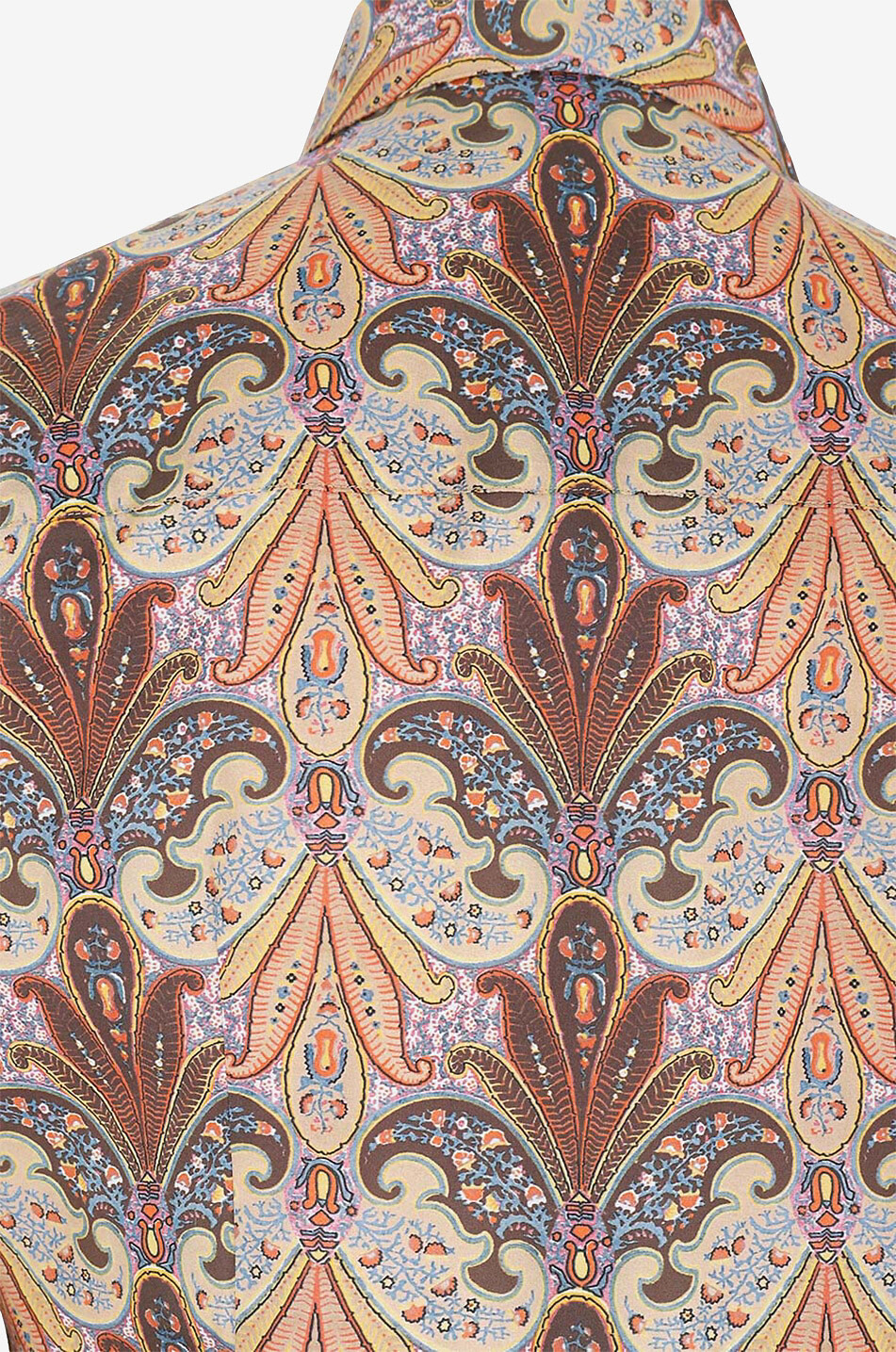 ETRO Paisley florals fitted poplin shirt Women LIGHT BROWN 3