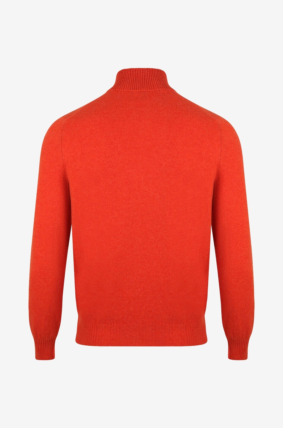 FEDELI Favonio half-zip stand-up collar jumper in cashmere Men MEDIUM ORANGE 2