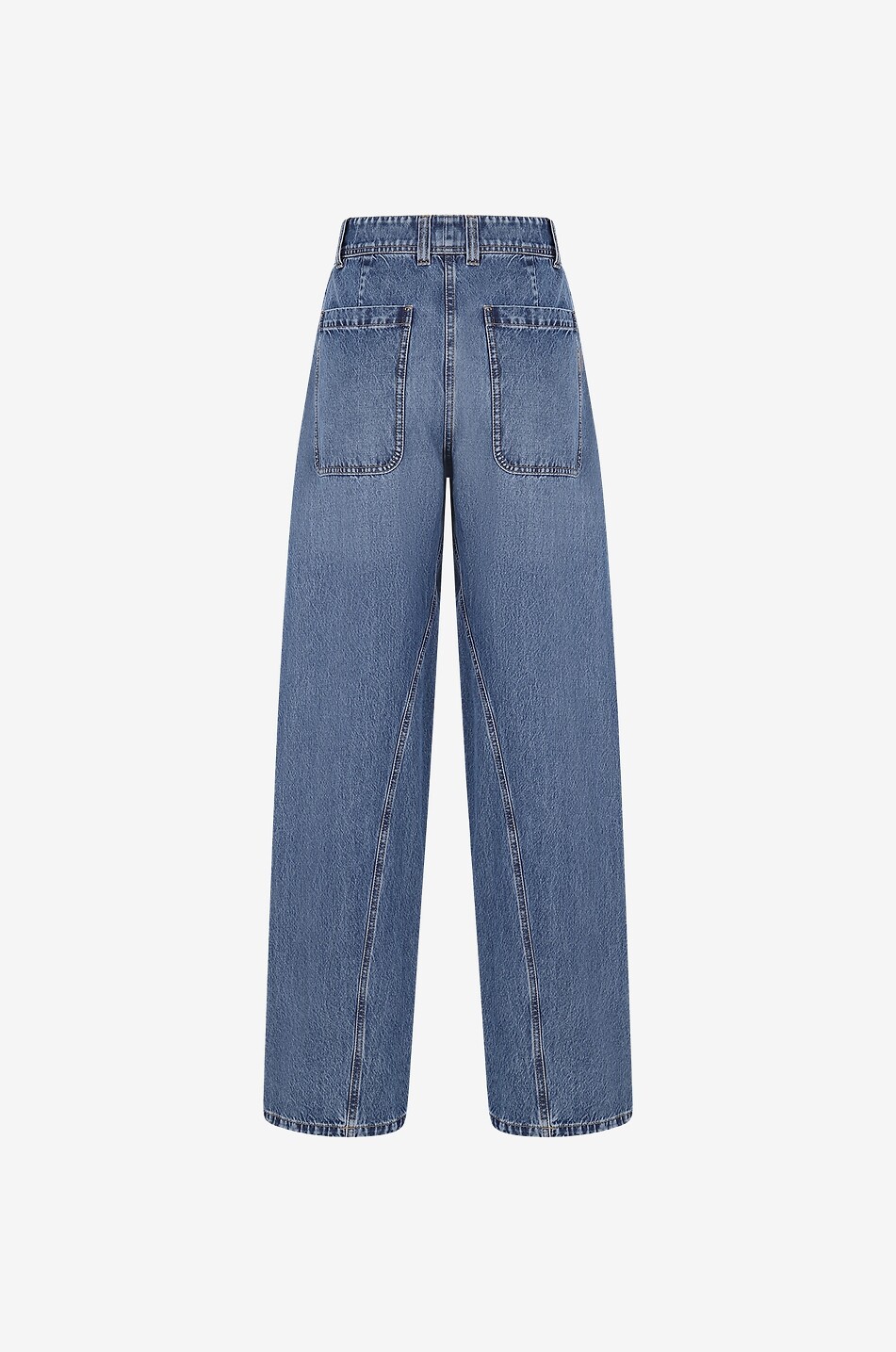 Ausgewaschene Jeans mit hohem Bund The Baggy Flared