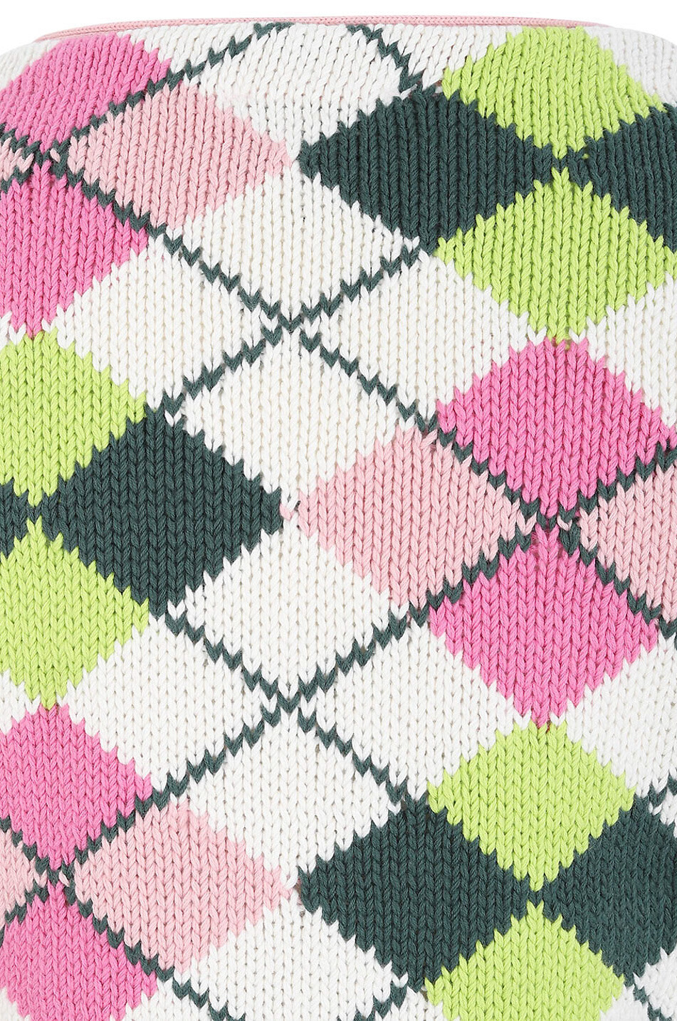 GANNI Bio-Baumwollcardigan mit Rautenmuster Damen BUNT 3