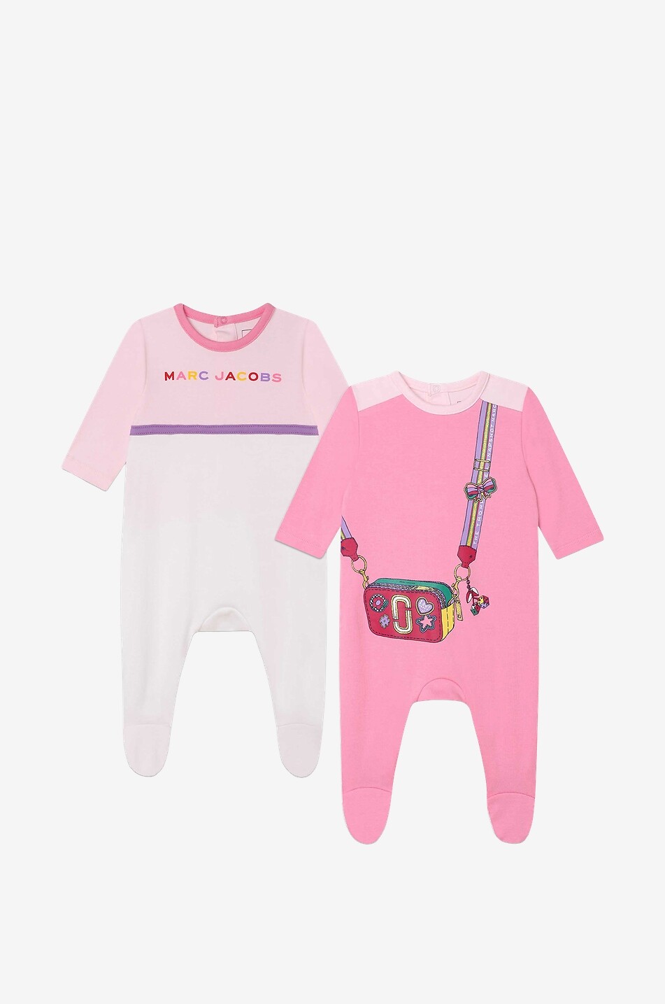 MARC JACOBS Coffret de deux pyjamas en coton bébé Bébé ROSE 1