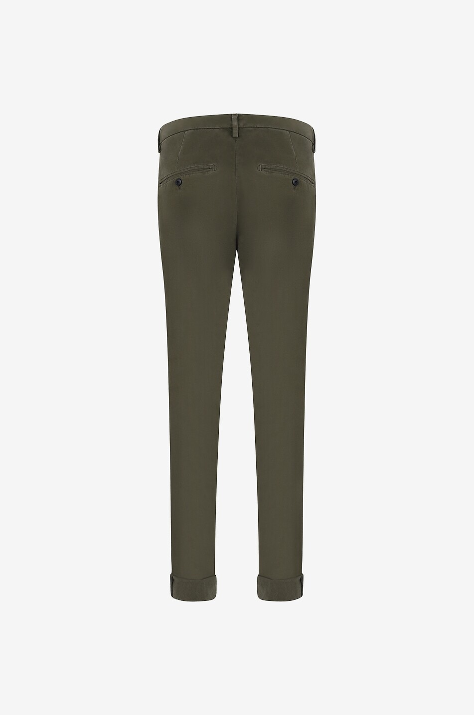 DONDUP Gaubert cotton slim fit chino trousers Men MEDIUM KHAKI 2