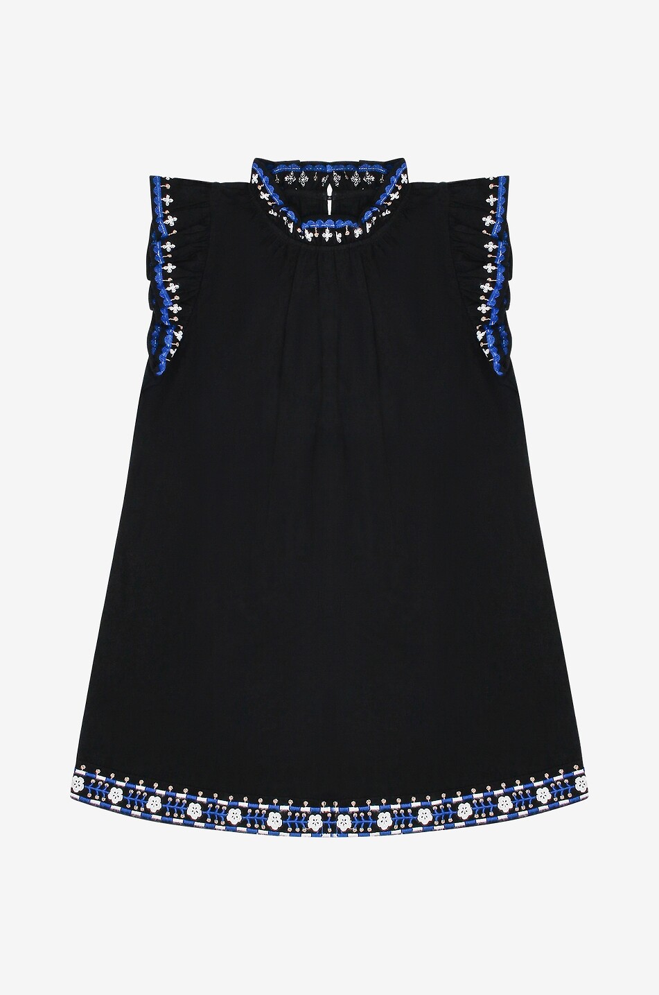 Shaina girls' cotton and linen dress