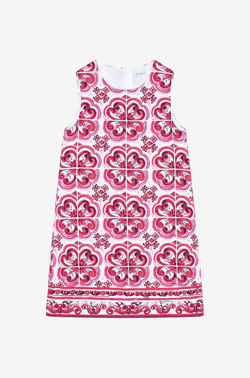 Majolica printed sleeveless girl's dress