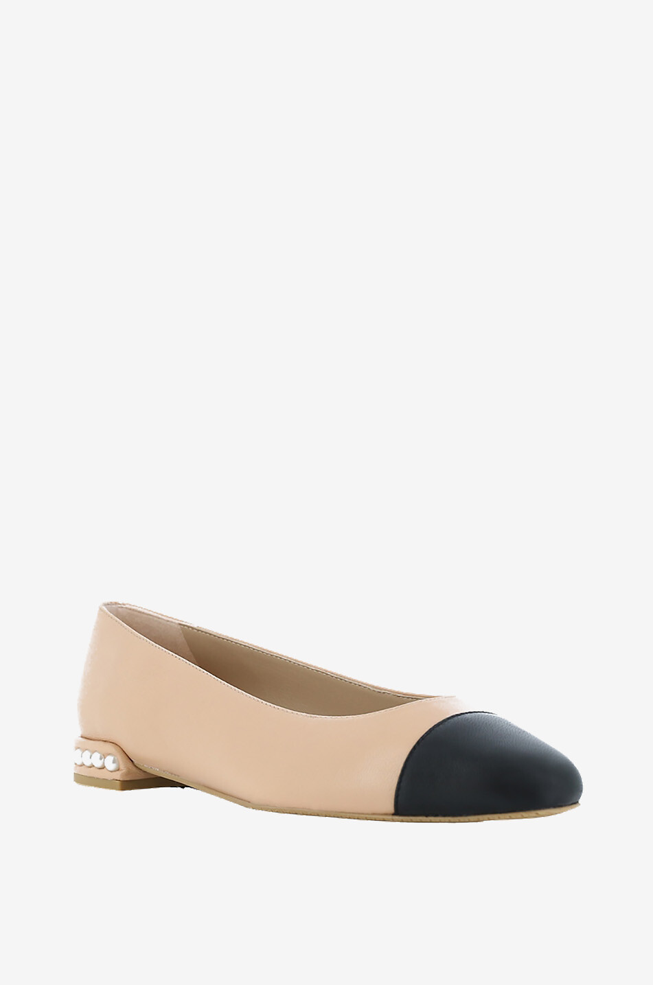 Ballerines en cuir lisse Pearl Flat