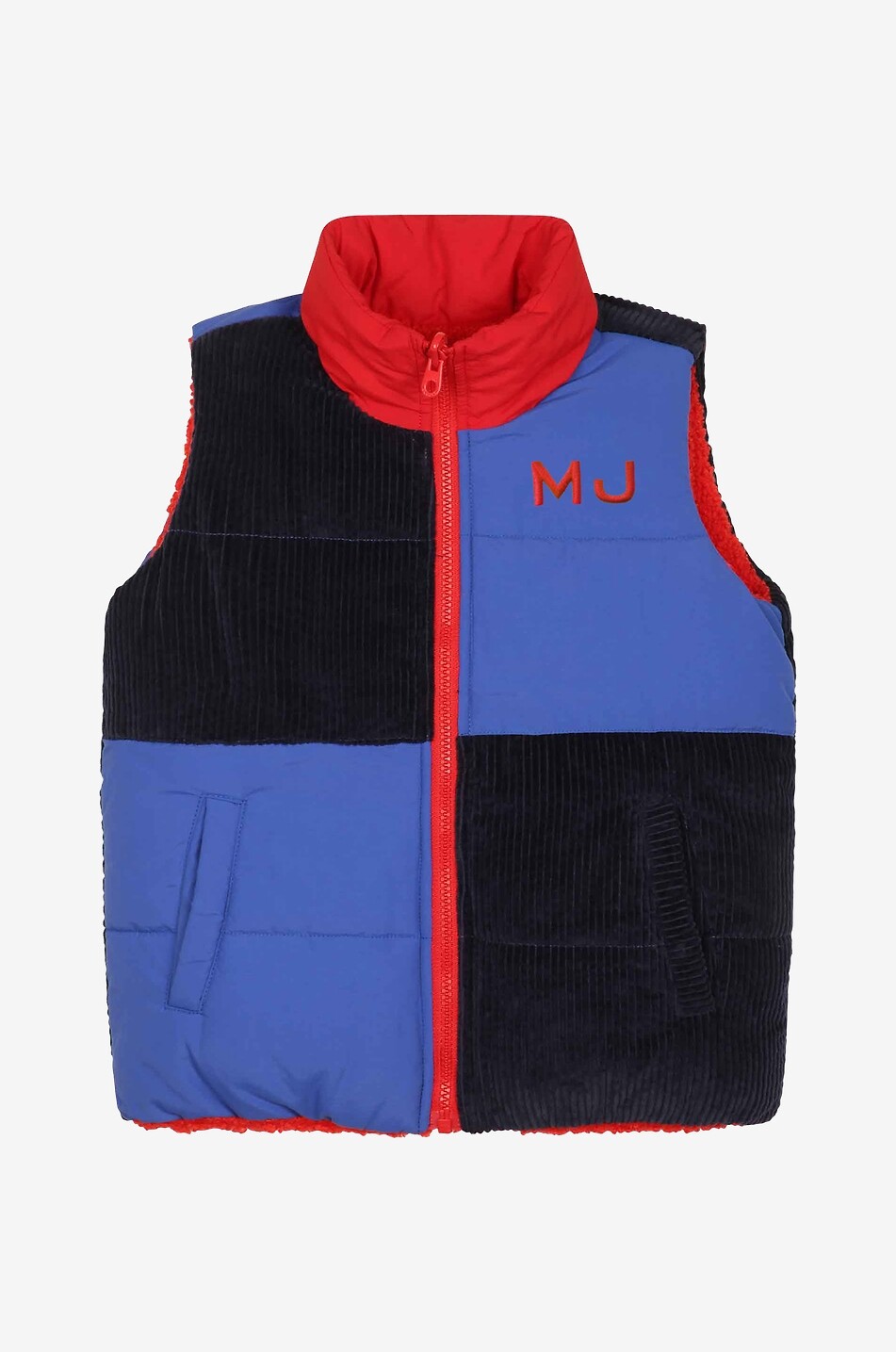Ärmellose Jungen-Daunenjacke Colour Block