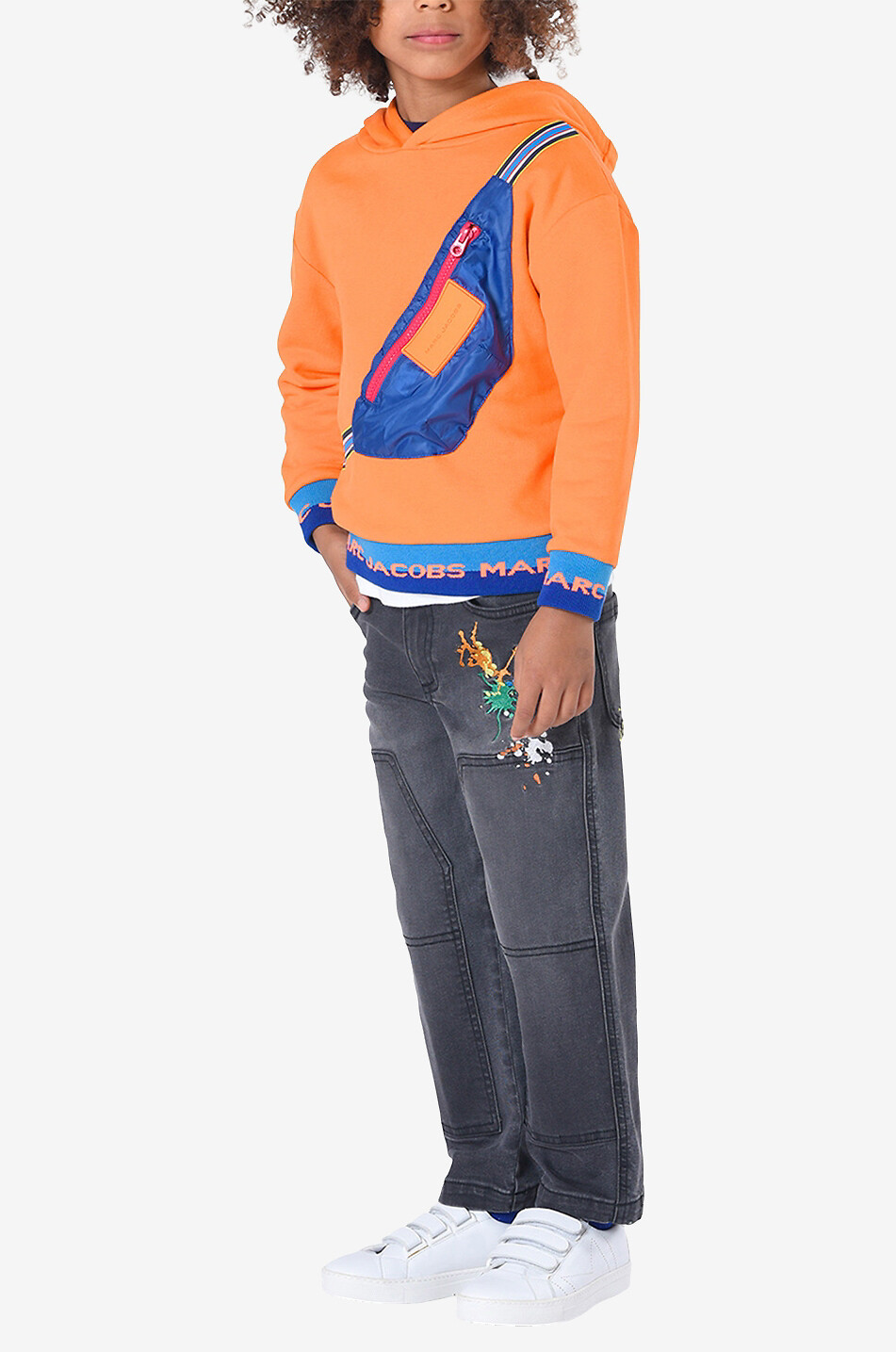 MARC JACOBS Jean en coton garçon Paint Splash Garçon NOIR 3