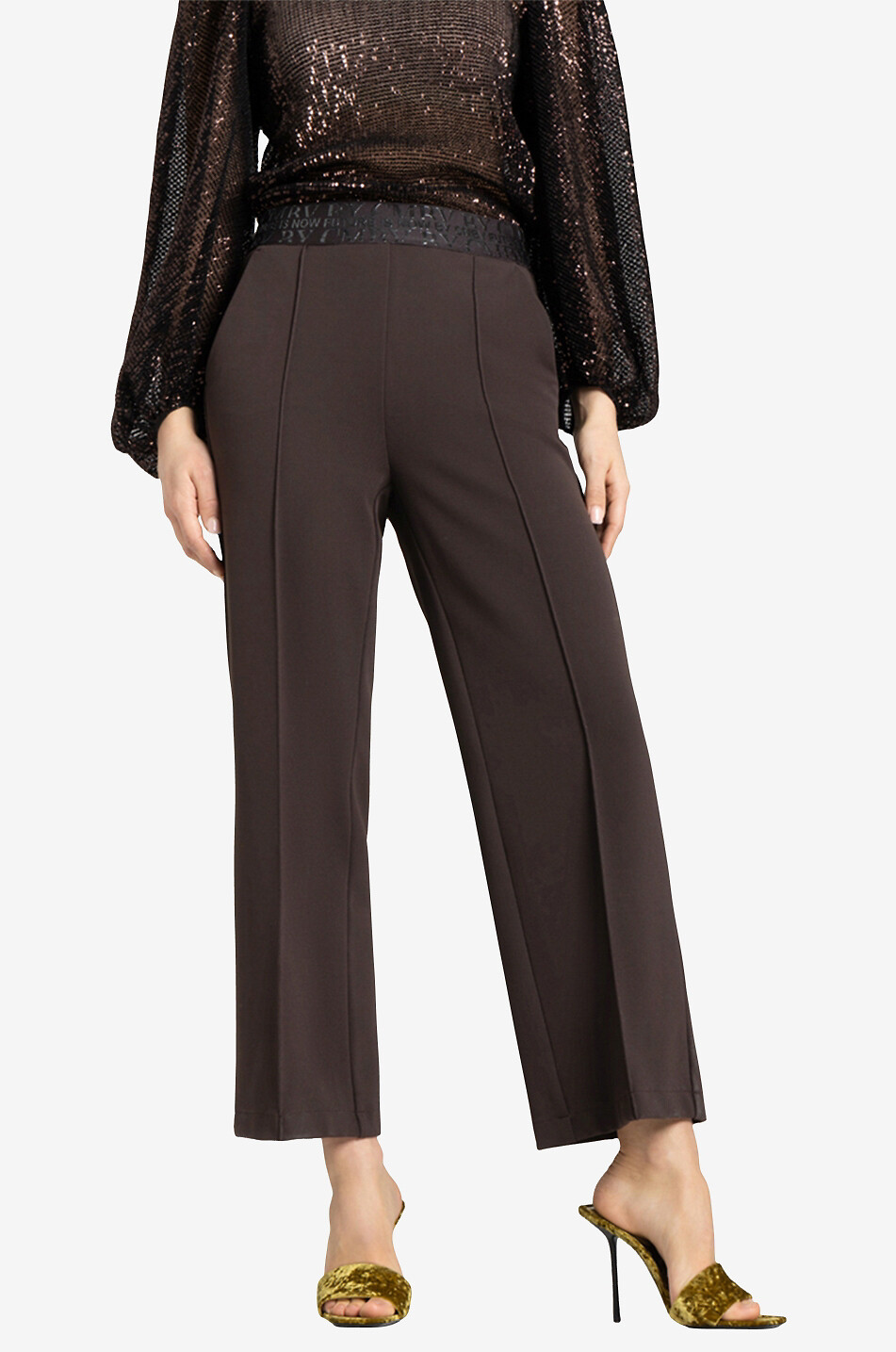 Pantalon large raccourci Cameron