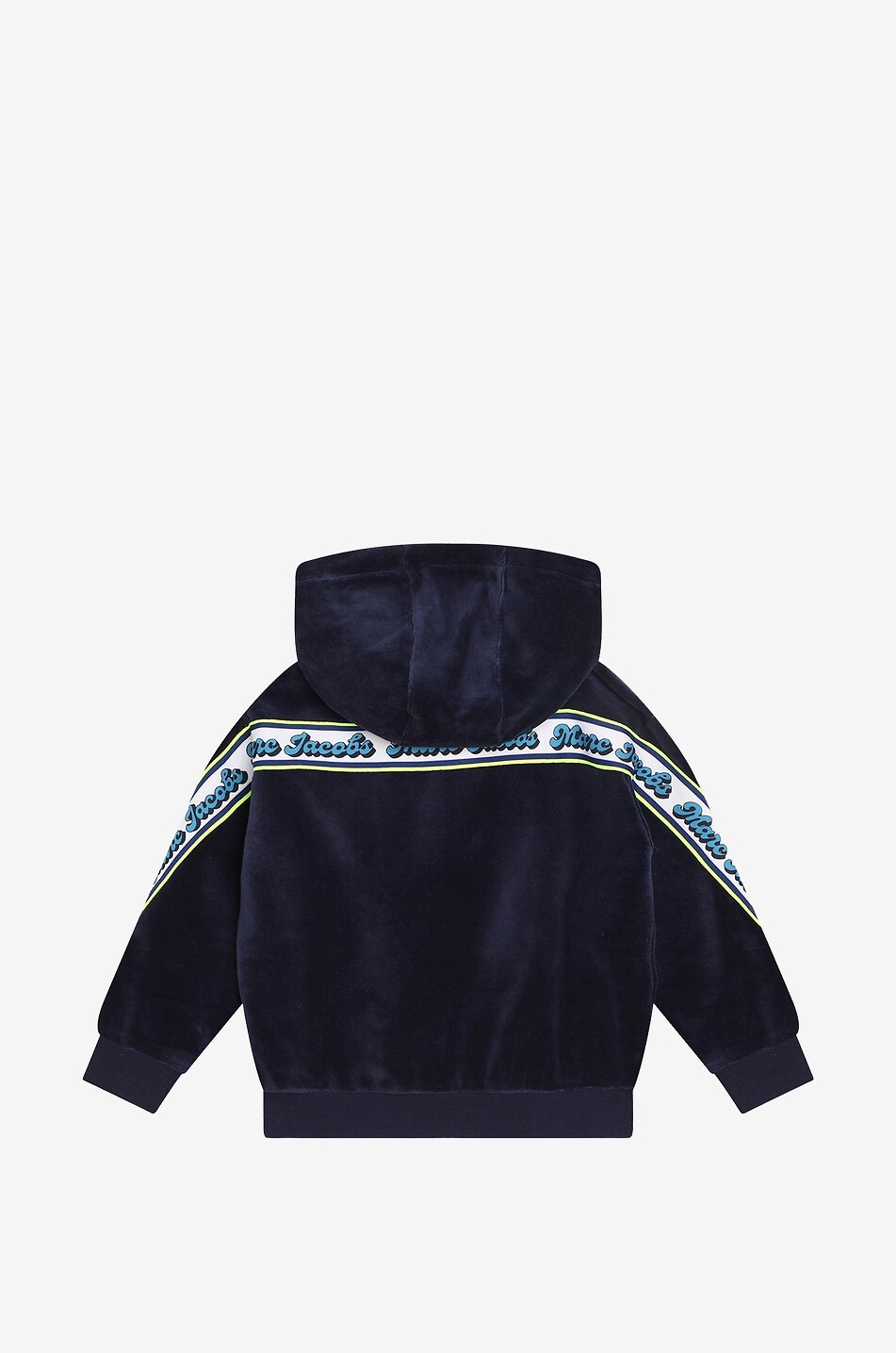 MARC JACOBS Sweat-shirt zippé à capuche en coton garçon Logo Tape Garçon BLEU FONCE 3