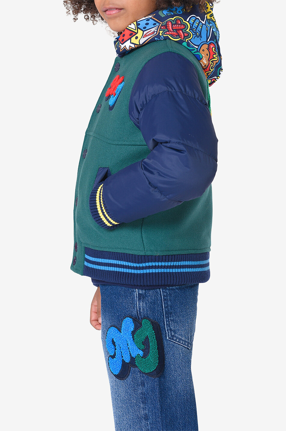 MARC JACOBS Jungen-College-Jacke aus Wolle MJ Junge DUNKELGRÜN 3