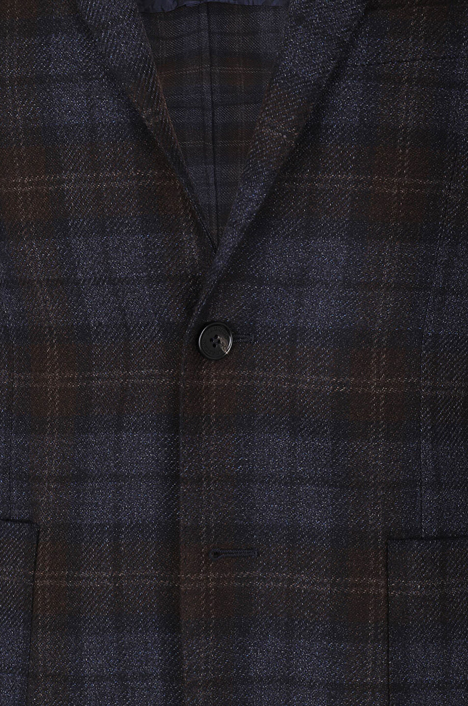 MAURIZIO BALDASSARI Soft blazer adorned with subtle checks Men DARK BLUE 3