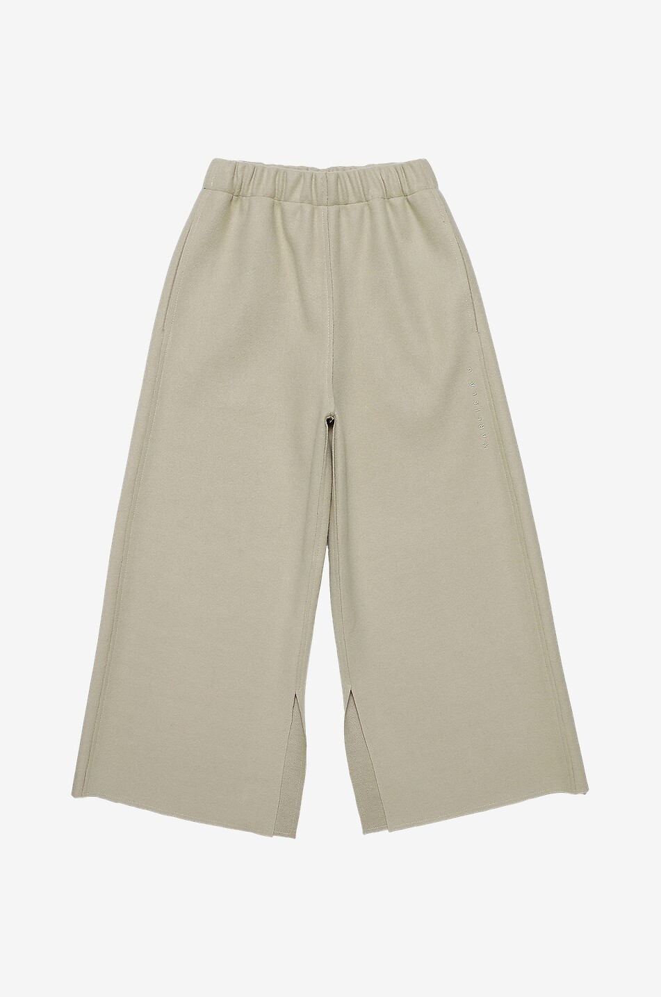 MM6 KIDS Kinder-Filzhose mit weitem Bein Margiela 6 Junge KAMELFARBEN 1