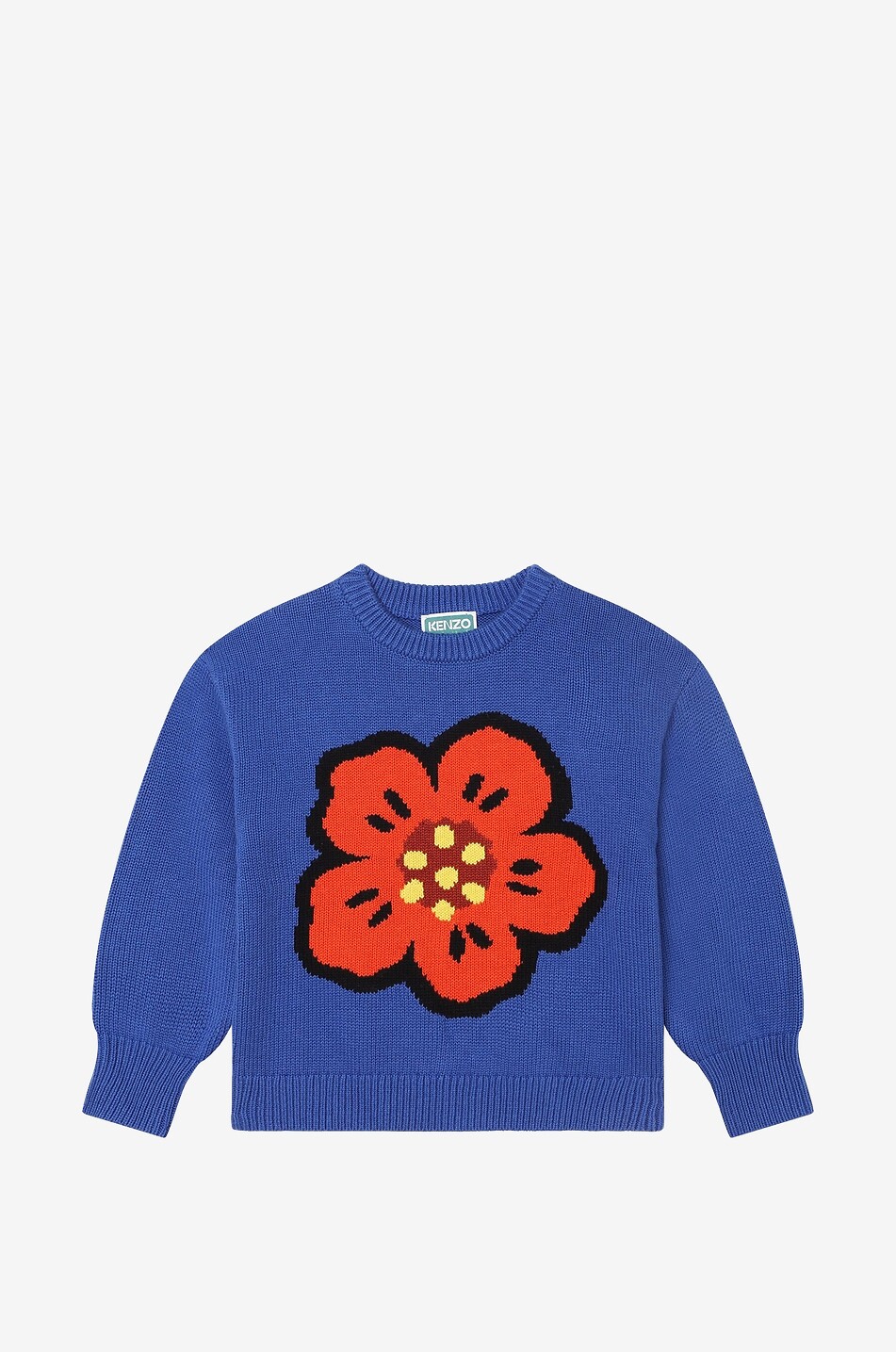 Mädchen-Pullover aus Baumwolle und Viskose Ikebana Iconic Boke