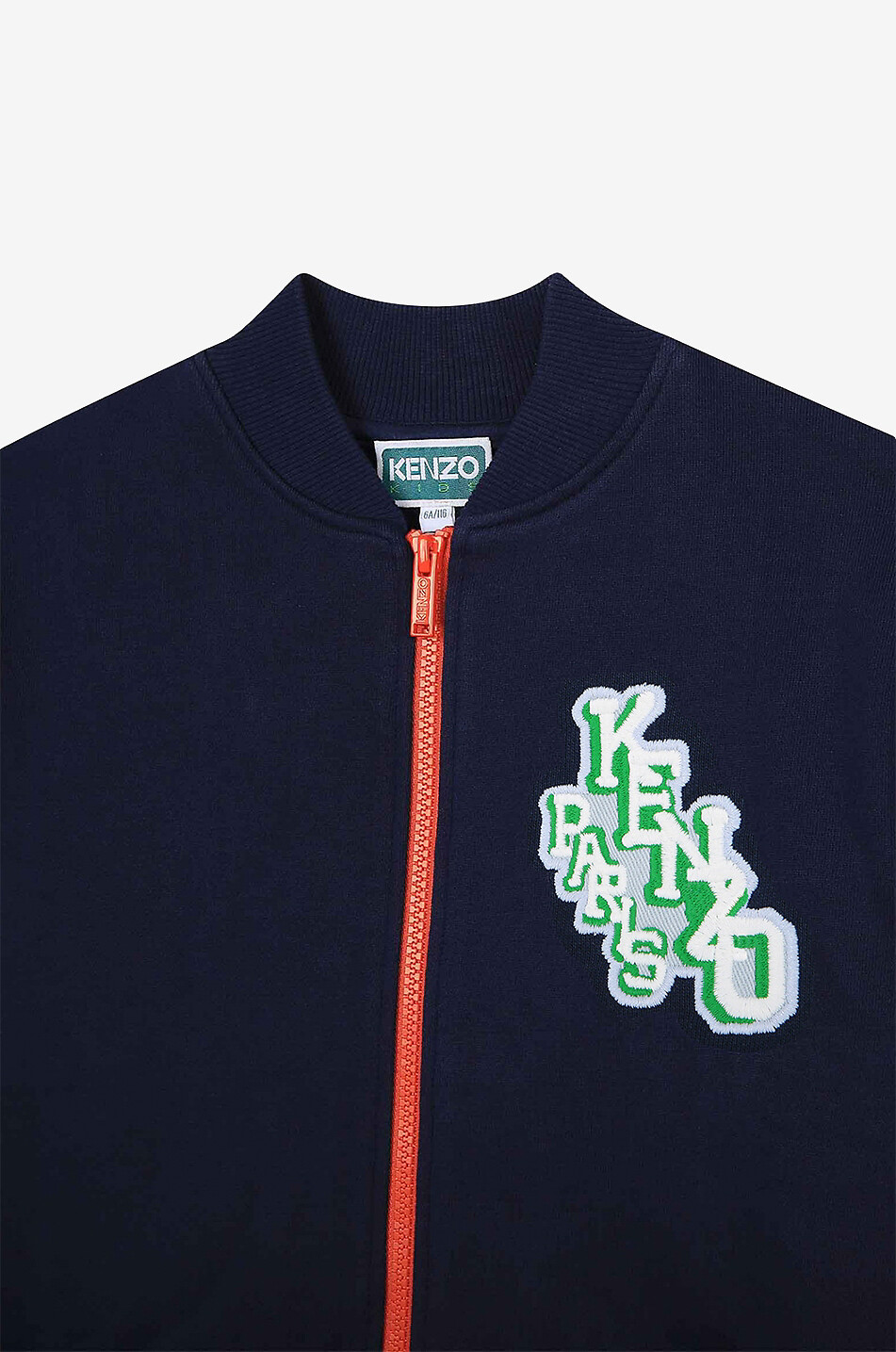Sweat-shirt zippé en coton garçon Kenzo Club