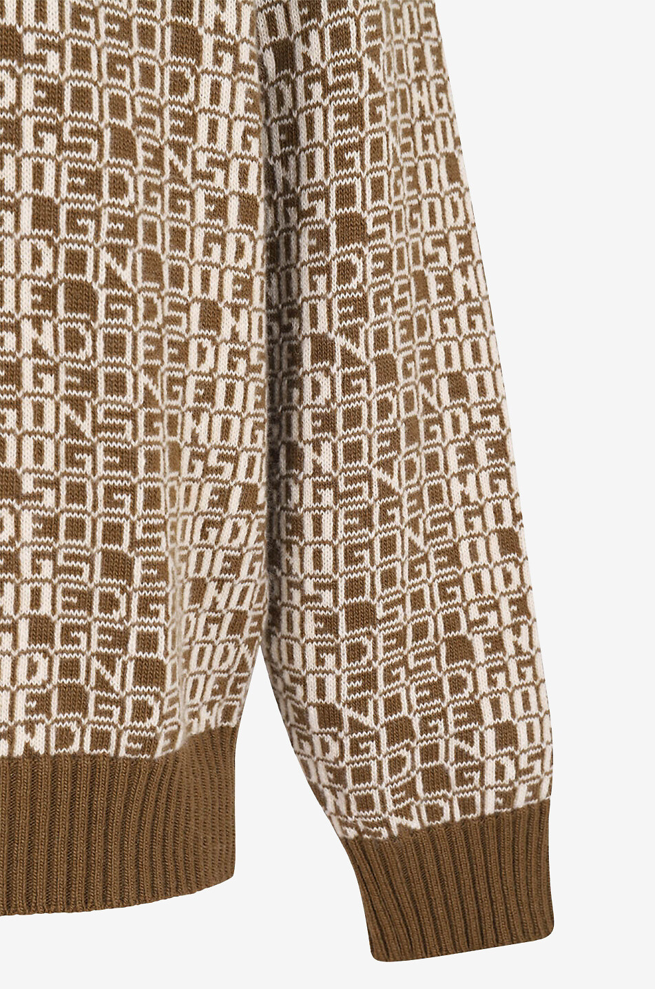 GOLDEN GOOSE Lettering Boxy crewneck jacquard jumper Men Colourless 3