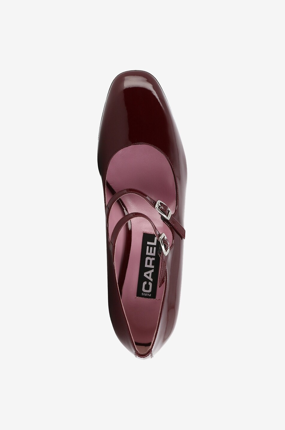 CAREL Alice 70 patent leather mary-janes Women DARK RED 5